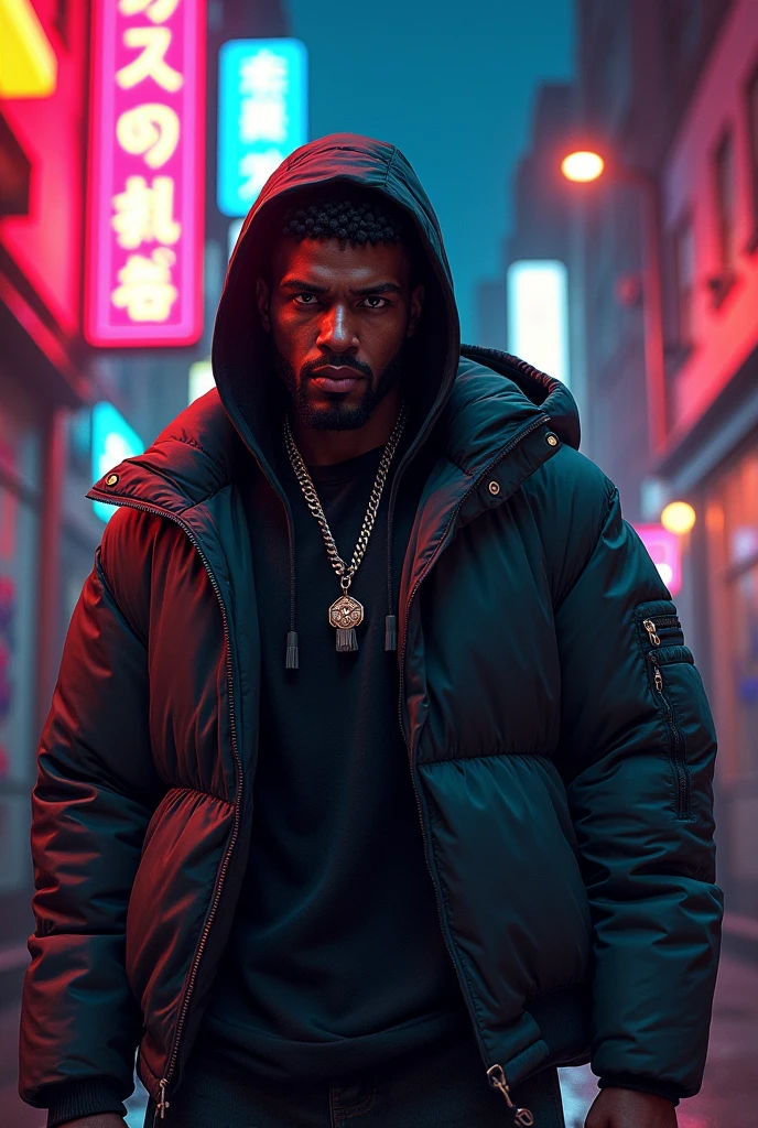 A detailed, high quality rap cover album artwork, realistic 3D render, stunning intricate details, bold vibrant colors, dramatic lighting, photorealistic, dynamic composition, text overlaid on cover as title "Kon Murshid", digital art, 8k, hyper detailed, cinematic, glowing neon effects, urban street style, graffiti, gritty textures, moody atmosphere