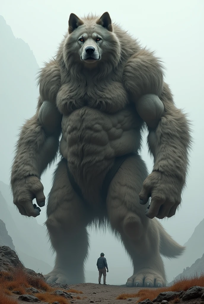 A huge dog 