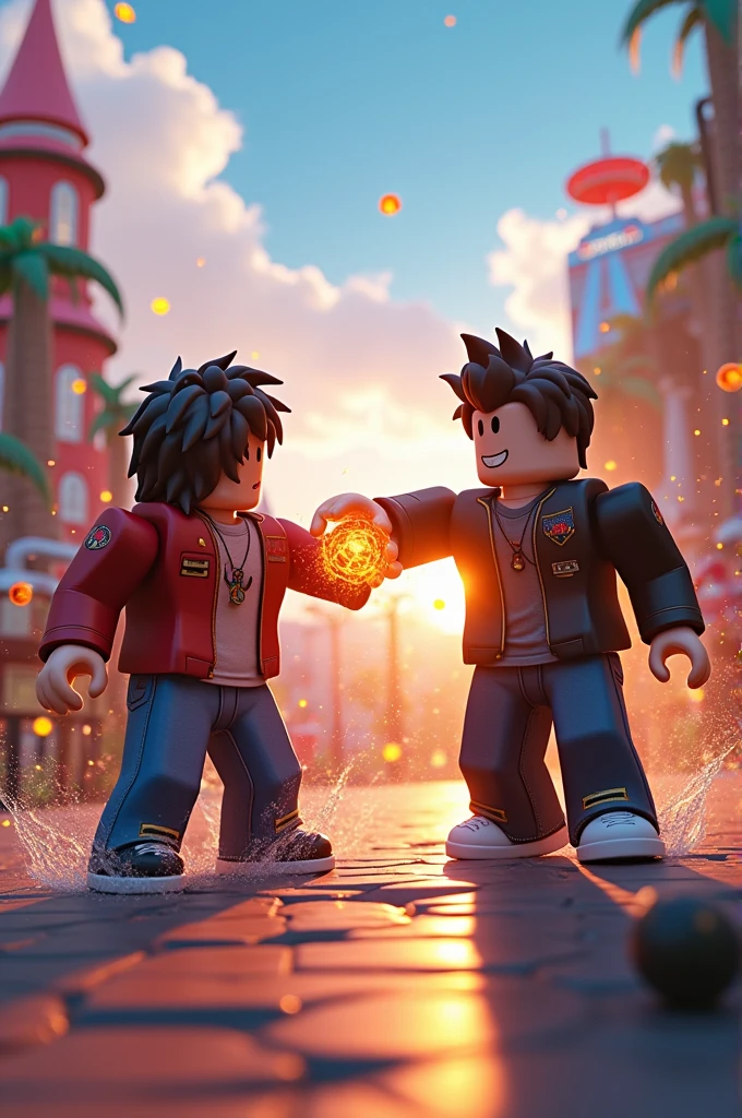 Roblox characters fight