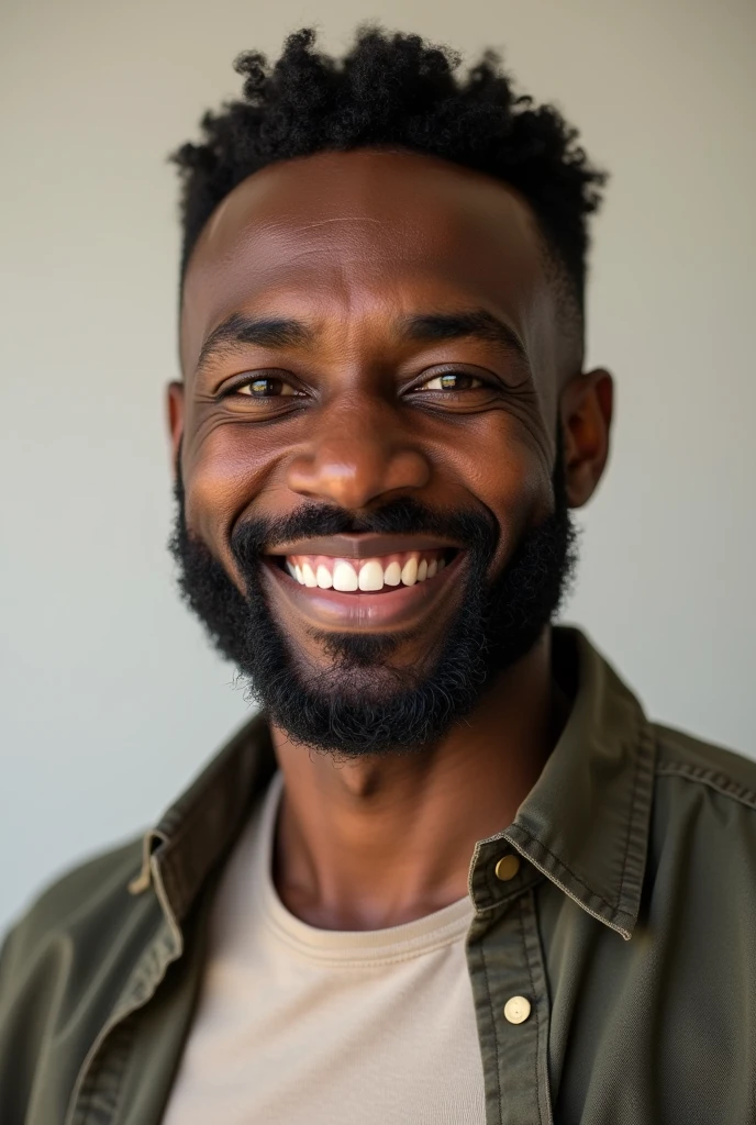 smiling black man
