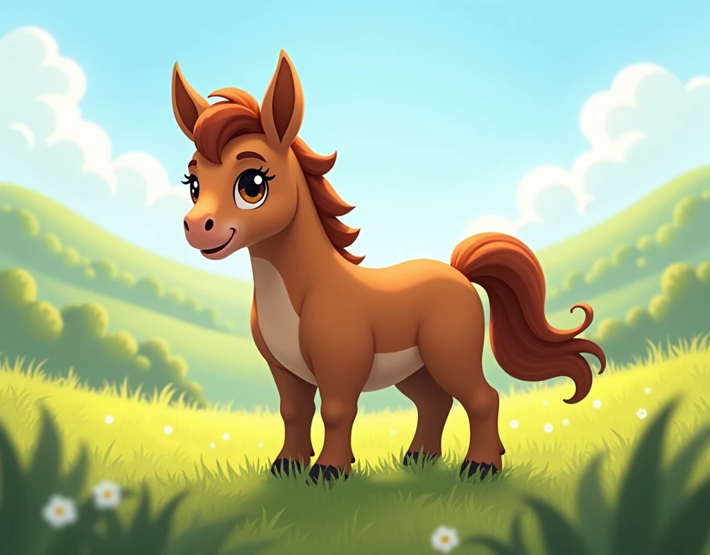 We need an image of a small horse
