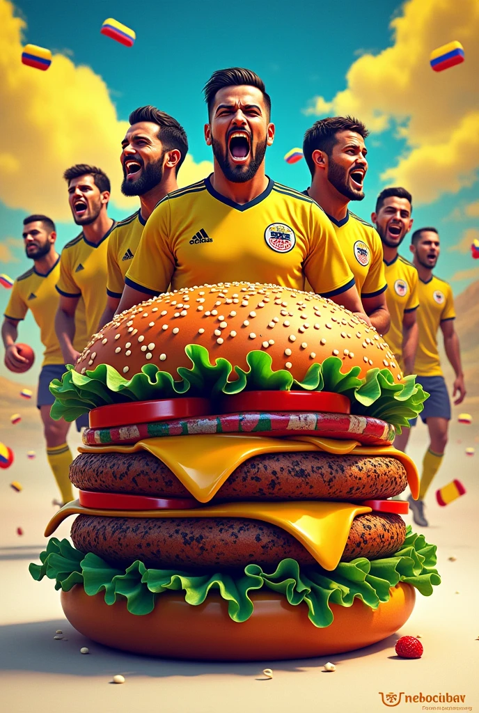 Colombian national football team hamburger box