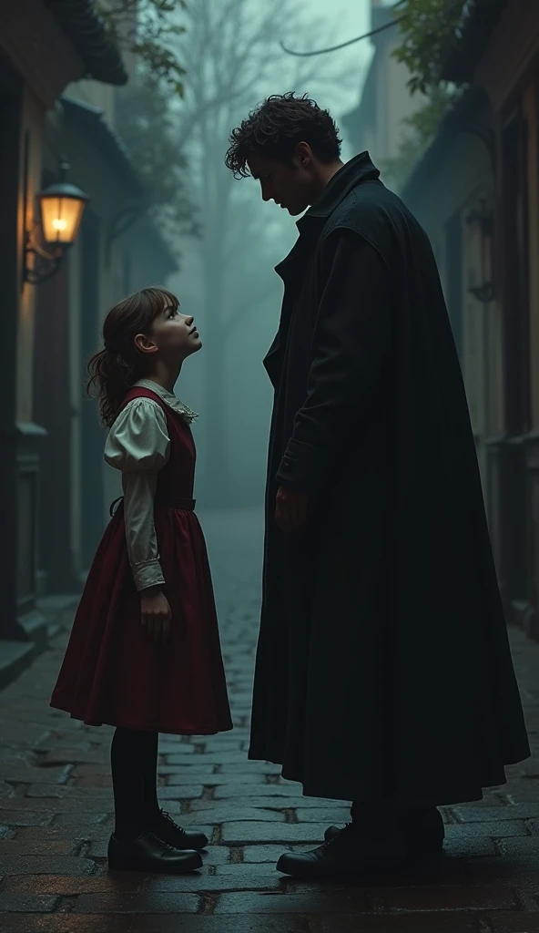Cosette with a mysterious man