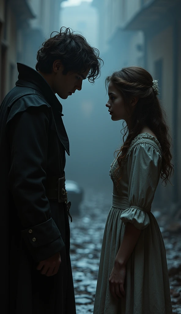 Cosette with a mysterious man