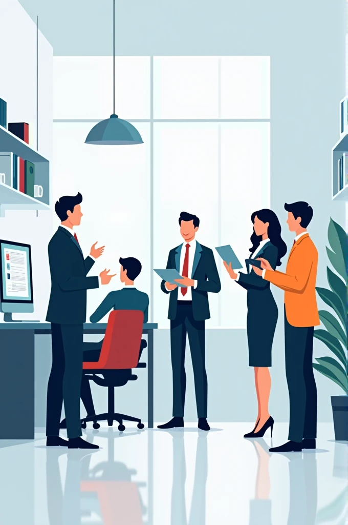 A title that says office service