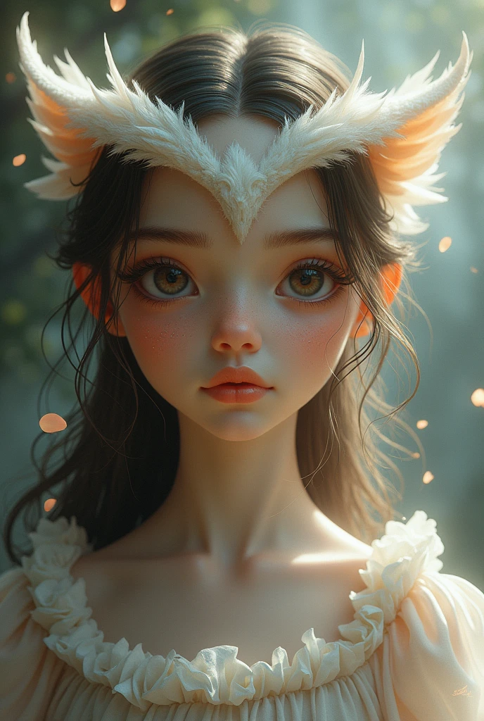 Owl Girl, portrait
