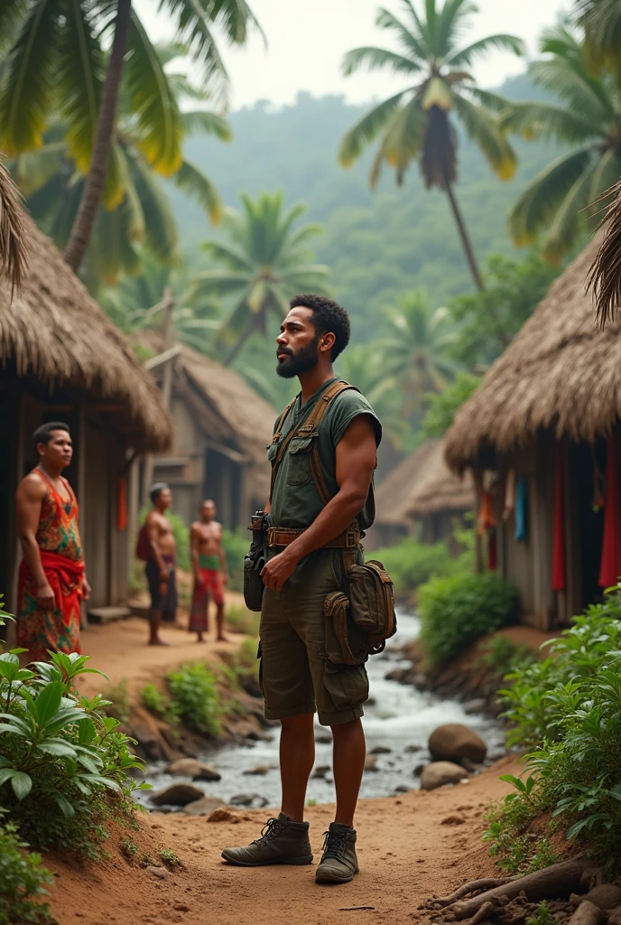 Show an Anthropologist absorbing the entire culture of a people