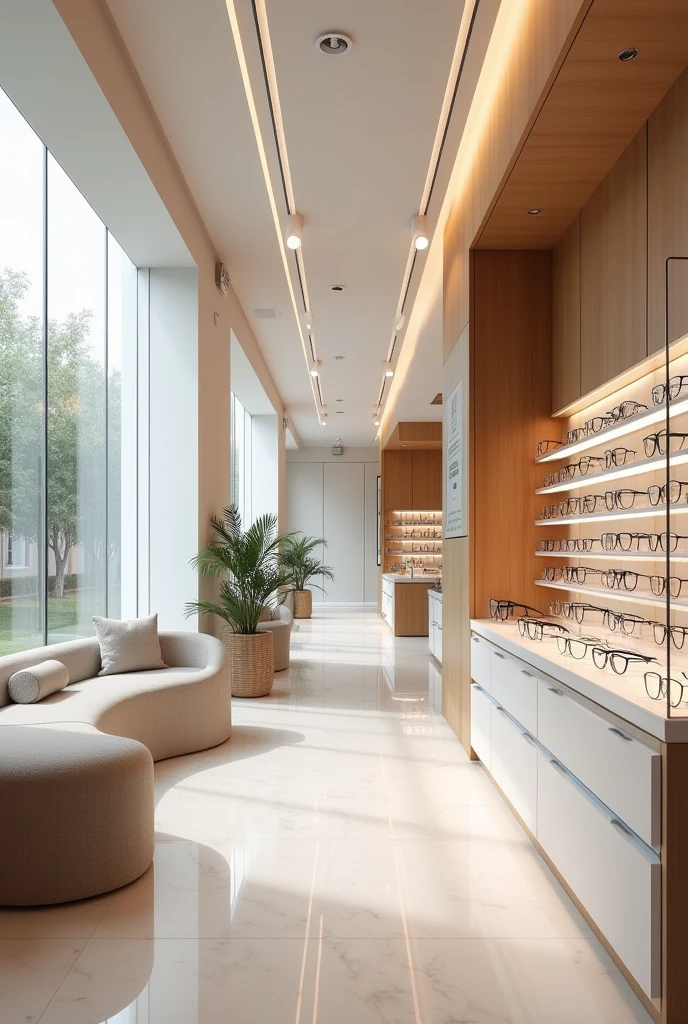 Interior design for an optical center