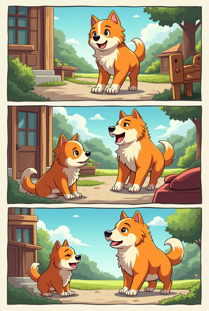 I need a comic about a dog, more than 4 pages long
