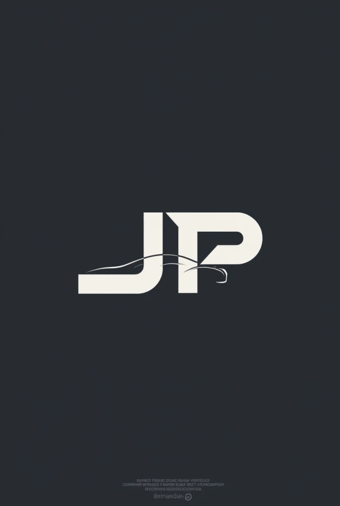 Create a logo with the name jp vehicles with a car