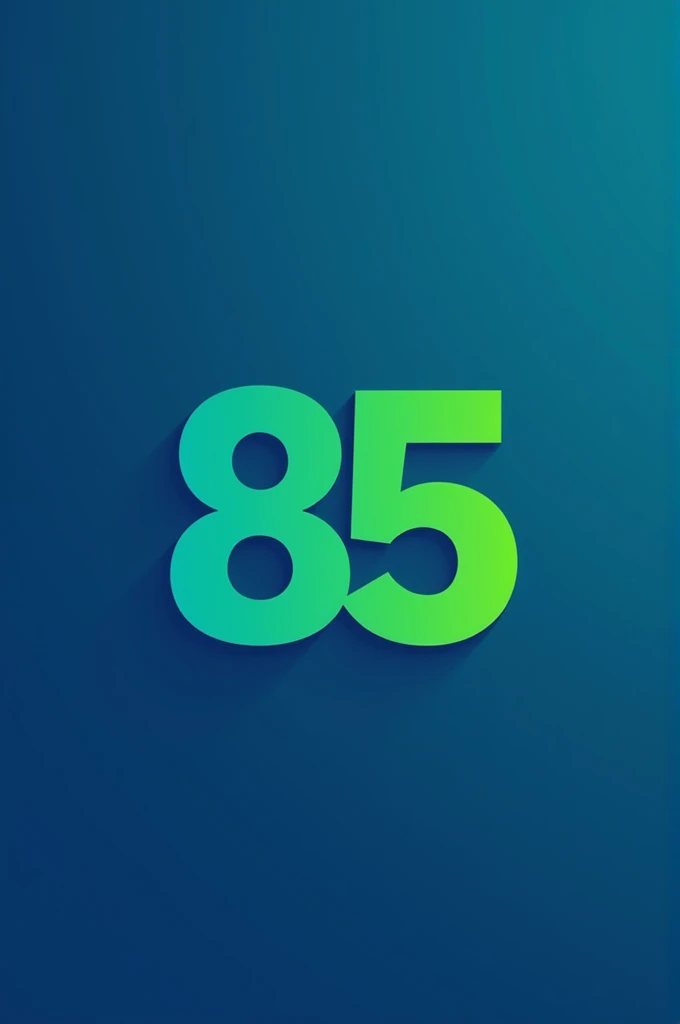 I want a logo brand with the name "CLOSET IMPORT" with the number 85 being the fund with, adicione uma letra C e letra I with the green color. frente do numero, Make changes to the background for degrading blue color