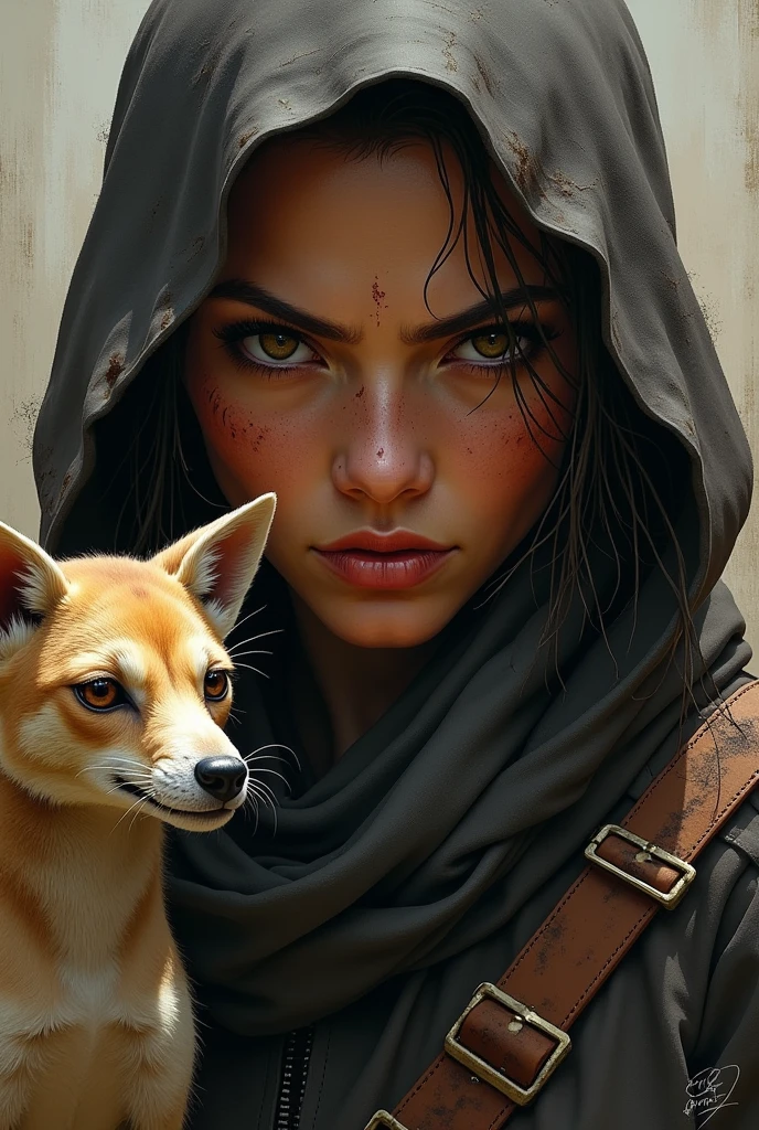 knife the character from the game star wars ailtlaws her face and her pet nix