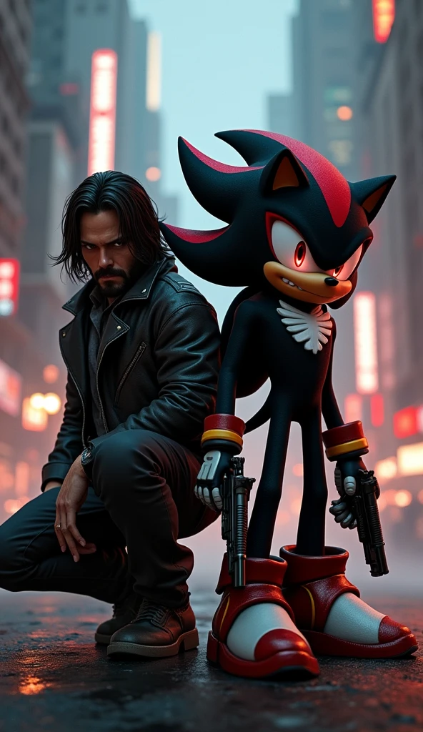 shadow the hedgehog and john wick teaming up