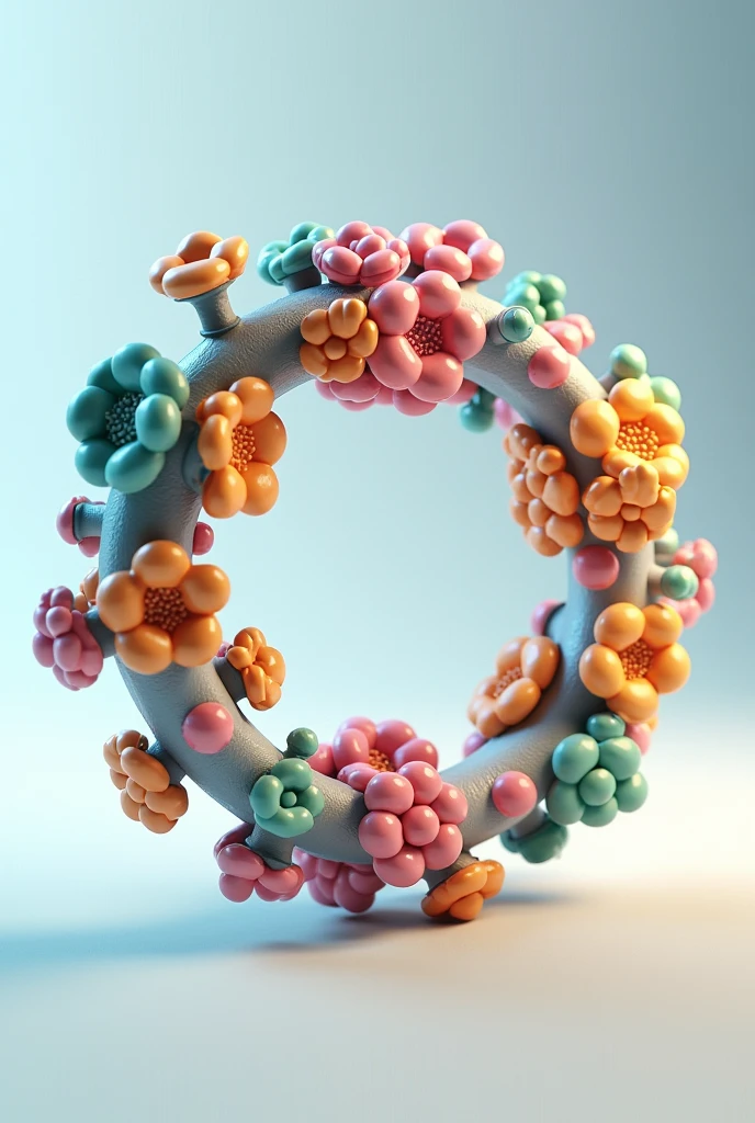Krebs cycle represented in a model
