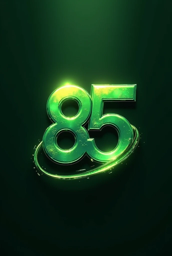 I want a logo brand with the name "CLOSET IMPORT" with the number 85 being the fund with, adicione uma letra C e letra I with the green color. frente do numero, Make changes to the background