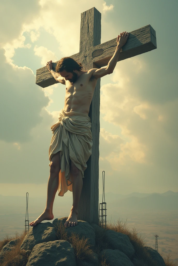 Image related to this phrase " off the cross , Nochay another ladder to climb to heaven"