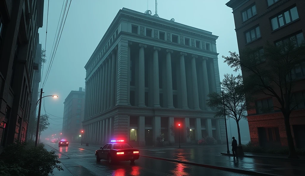 (resident evil 2 remake) active police headquarters, police station from resident evil 2