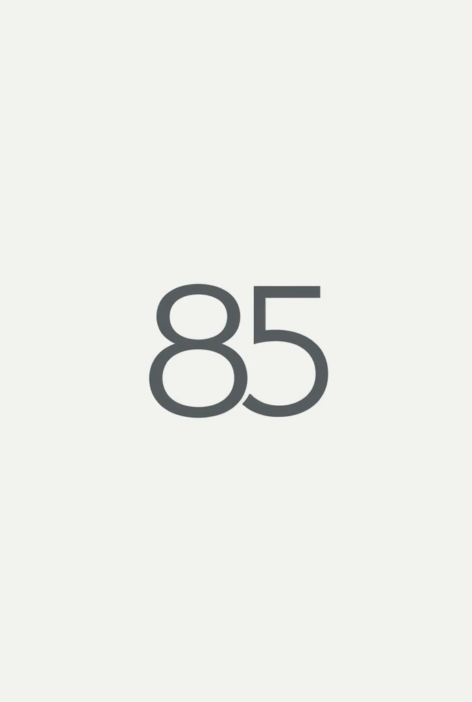 I want a logo brand with the name "CLOSET IMPORT" with the number 85 being the fund with, adicione uma letra C e letra I with the Heavenly Grey color. frente do numero,