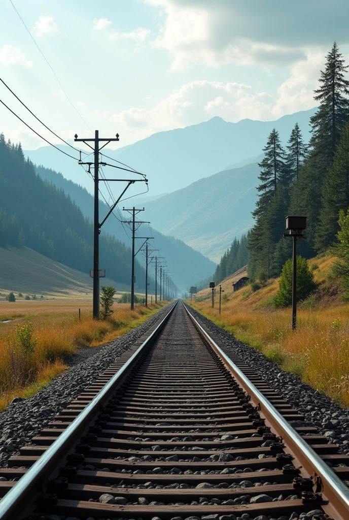Make a straight train track to the left side