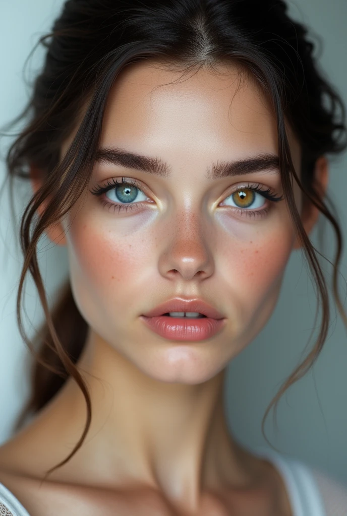 Woman, new, heterochromia in the eyes