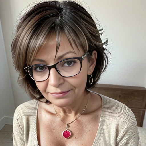 Mature attractive italian woman,55 anni,(curvy),Big Breasts,horny, curvy, formosa donna di 55 anni, (Facial wrinkles:1.3),Light makeup,Light brown hair,Earrings,a bracelet,8k, RAW Photos,(nsfw image),highest quality,masterpiece,highest quality,(standing,from head to knees), rughe, nei sul seno, ((circondata da una vasta folla di uomini))