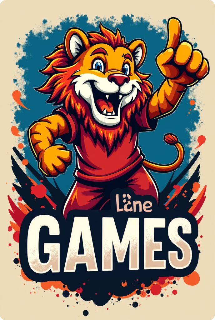 School game t-shirts with a logo mascot