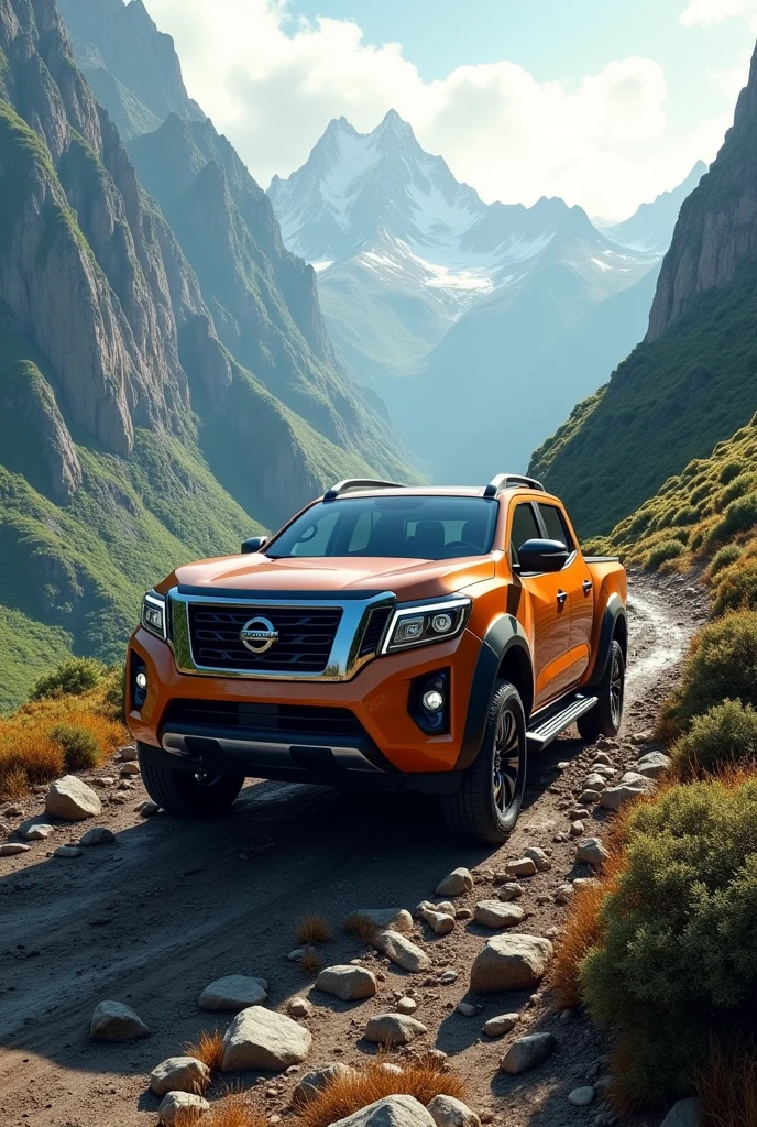 2025 Nissan Frontier Automatic 4x4 Double Cab Truck on a Mountain That Looks Real