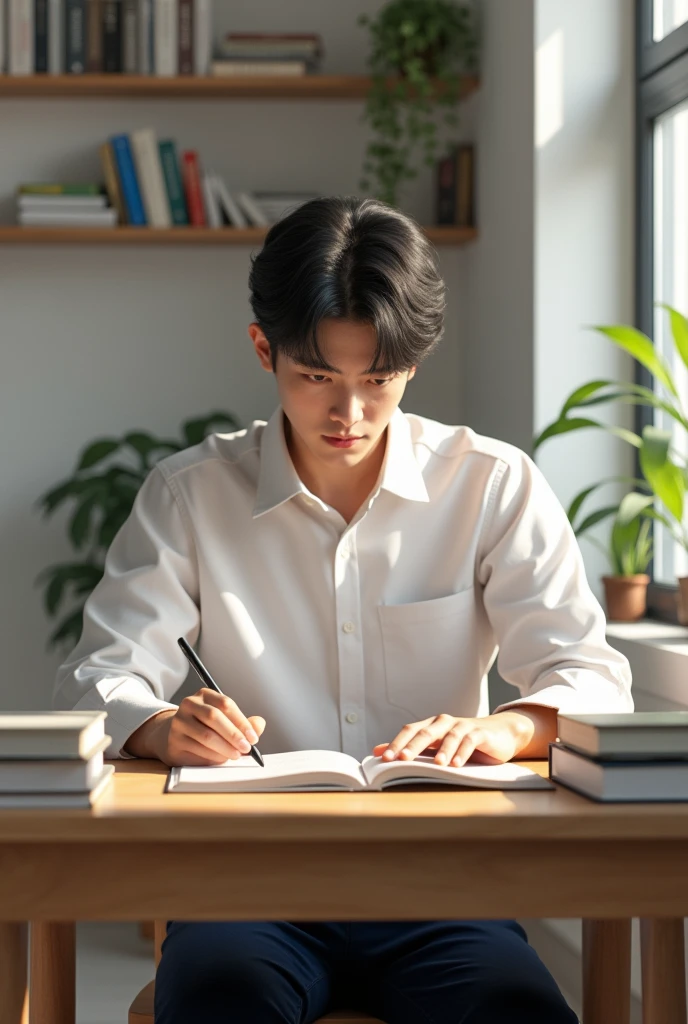 Korean male student