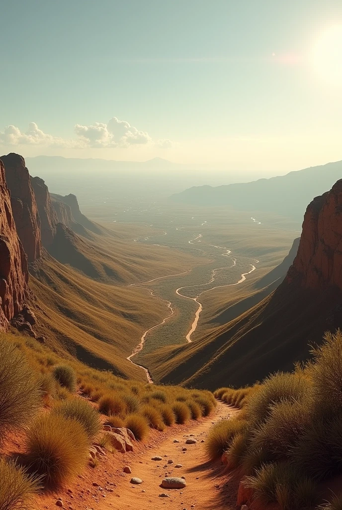 A scene without people showing the Brazilian northeastern backlands, com um zoom de 0,5x and computer resolution