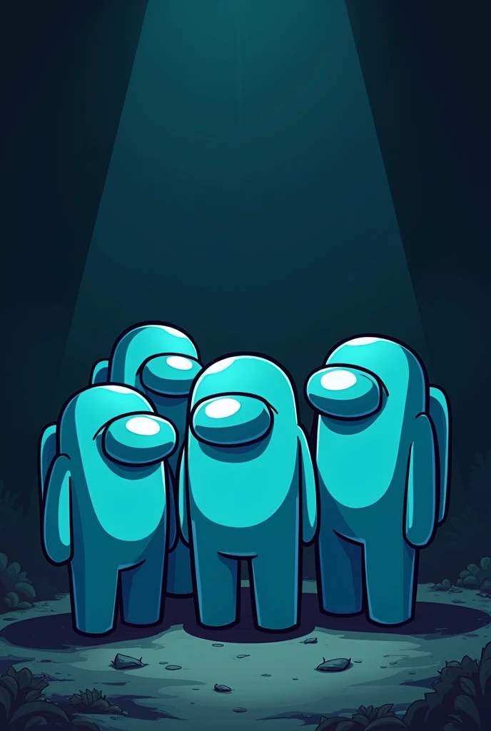 Approval for Cyan Sandwich Group Among Us Dark