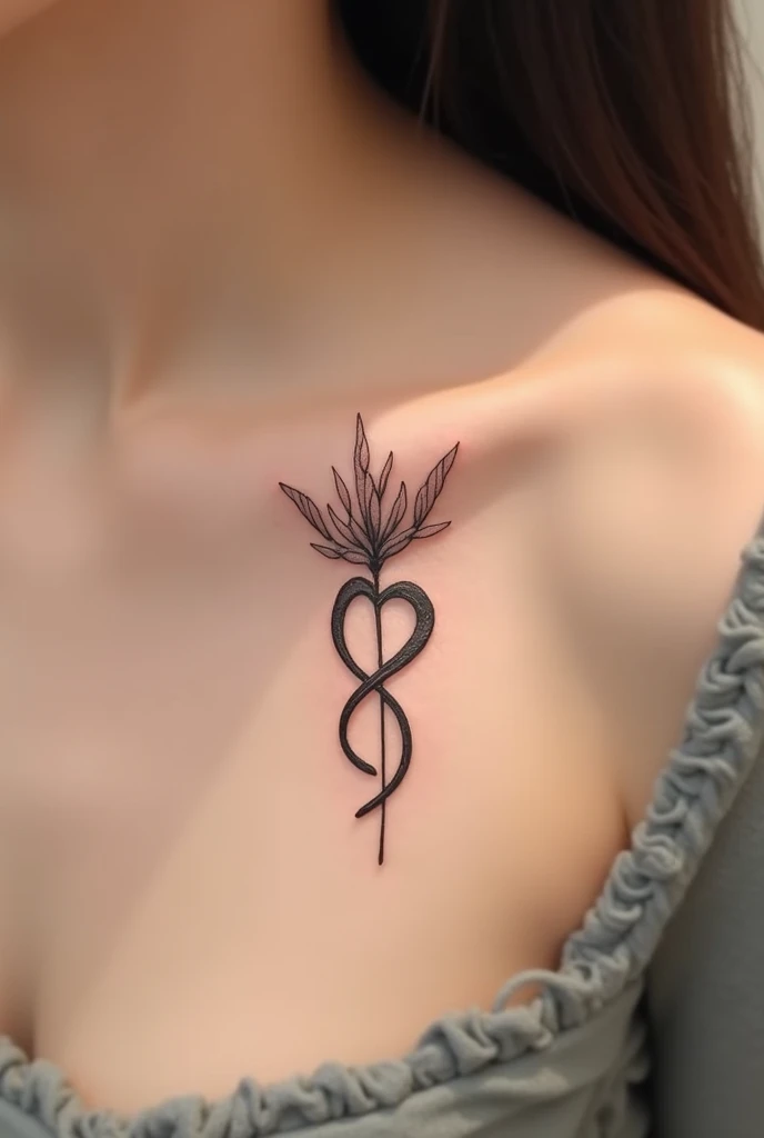 Tattoo with the Physiotherapy Symbol but Delicate