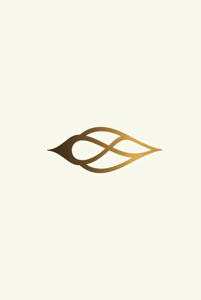Logo for an optician with gold and white