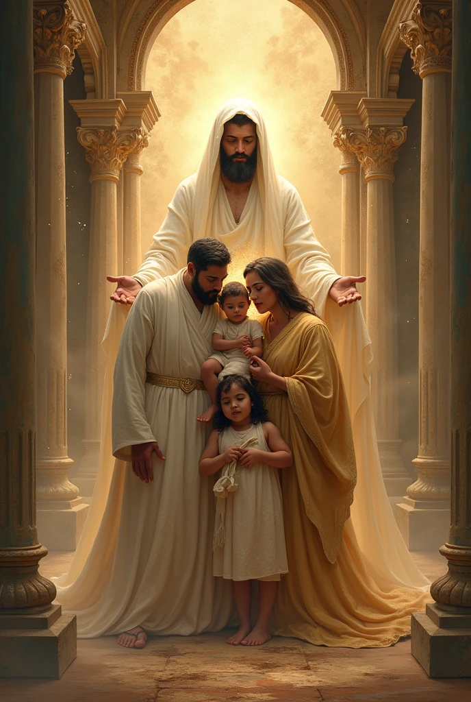with this same image write: "God and family first"