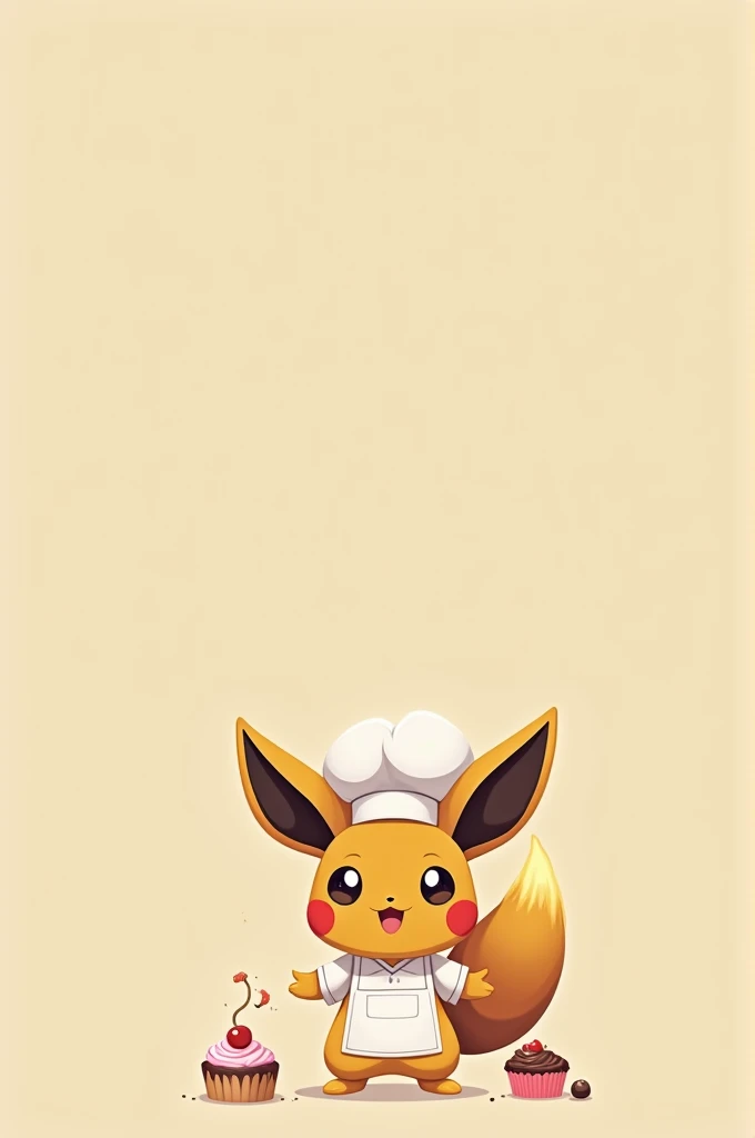 Pokémon as a mascot for a real bakery and confectionery 10 in minimalist style