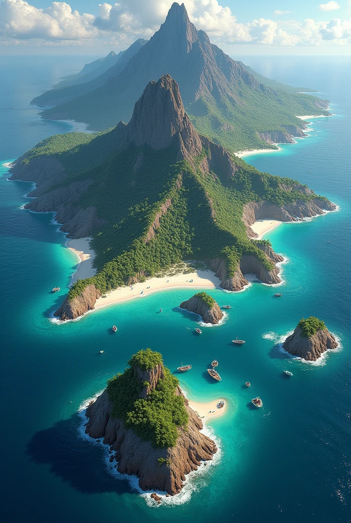 image of the geography of the island region and its islands