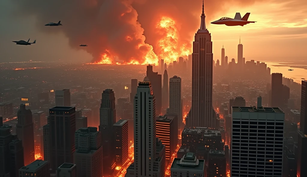 The image of a man walking through a city with many buildings, The end of the world, apocalyptic city, landscape of apocalypse city, Doomsday scenario, apocalyptic city backround, Apocalyptic background, End of the world, post-apocalyptic hellscape, Apocalyptic atmosphere, The City of Revelation, A harrowing apocalyptic atmosphere, Ominous apocalyptic background, Doomsday setting, apocalyptic art