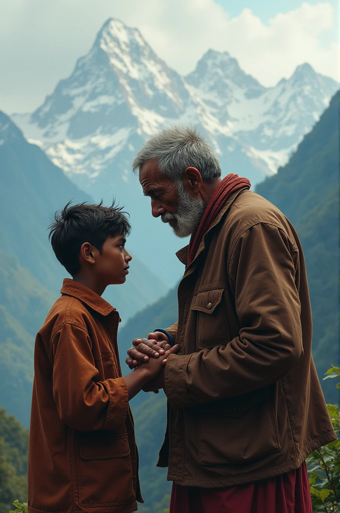 Father and son older nepali