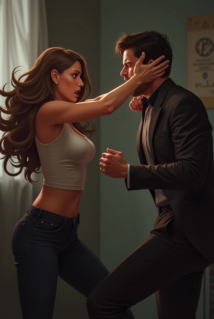 she slapped him