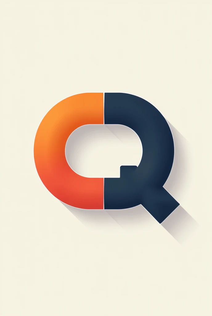 Letters CQ from a logo for a game called ConjugaQuest, with large, bold letters with one letter in orange and the other in blue 