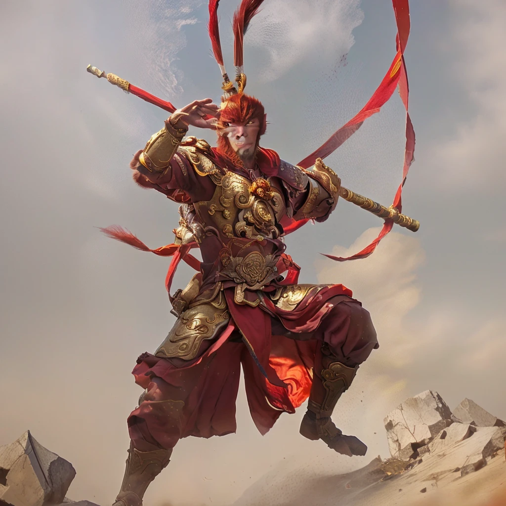  sun wukong, wukong, monkey king, chinese warrior