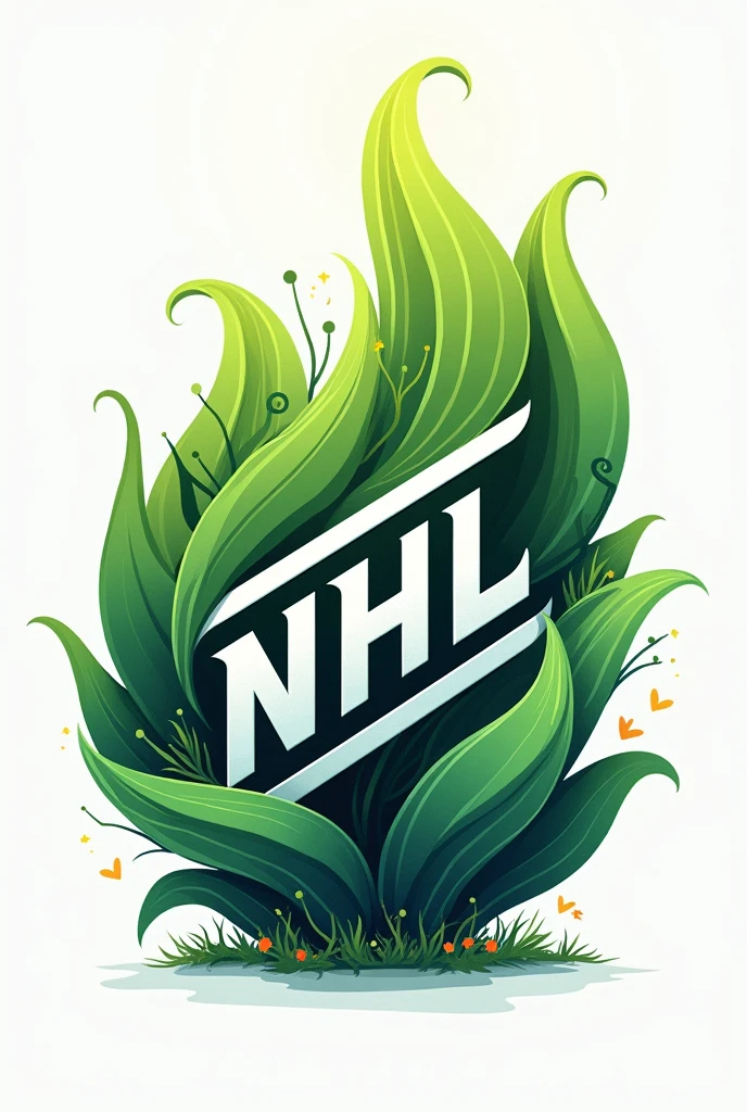 A plant logo with NHL written on it