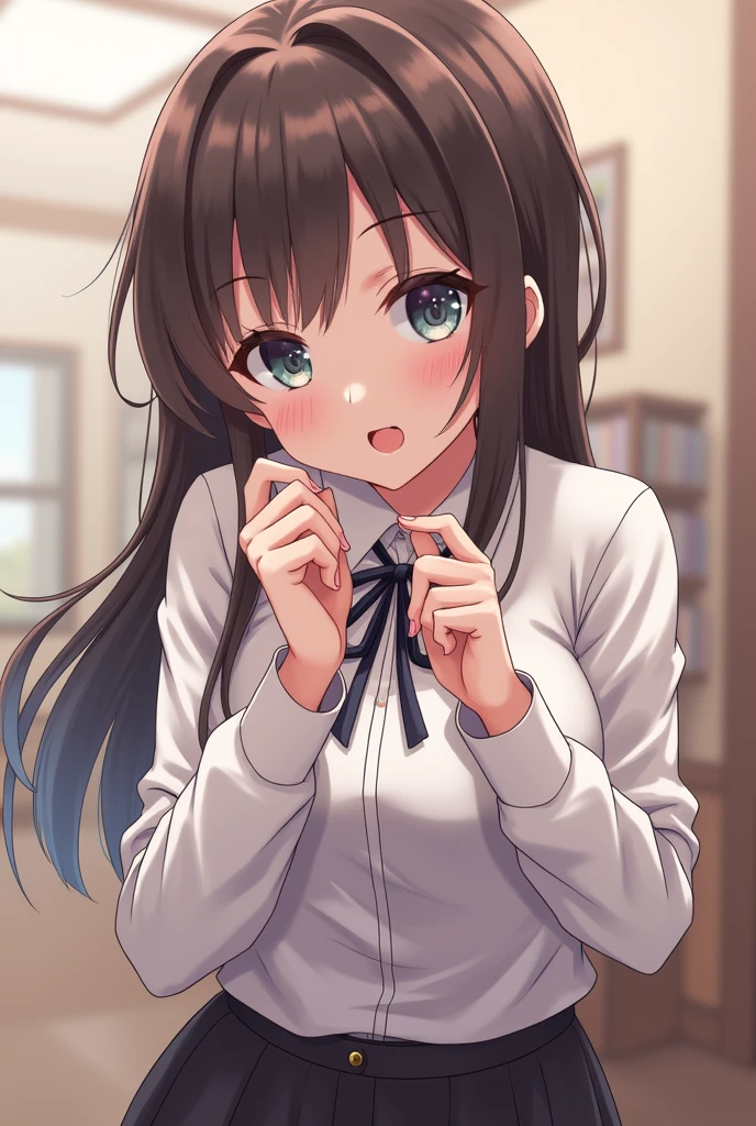 An anime girl with a dick