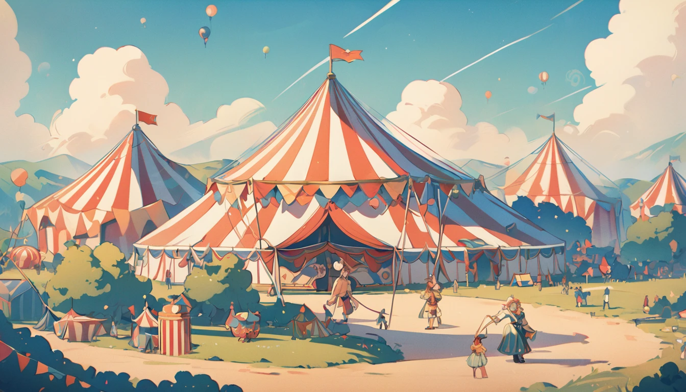 circus,Retro,background image,No text included,landscape