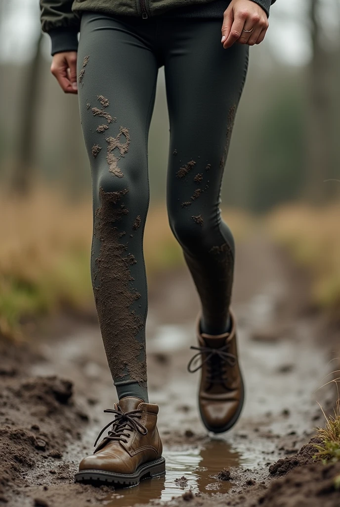 Muddy in leggings Oxford lycra