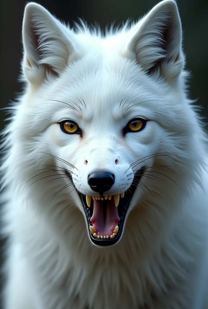 Fox white teeth