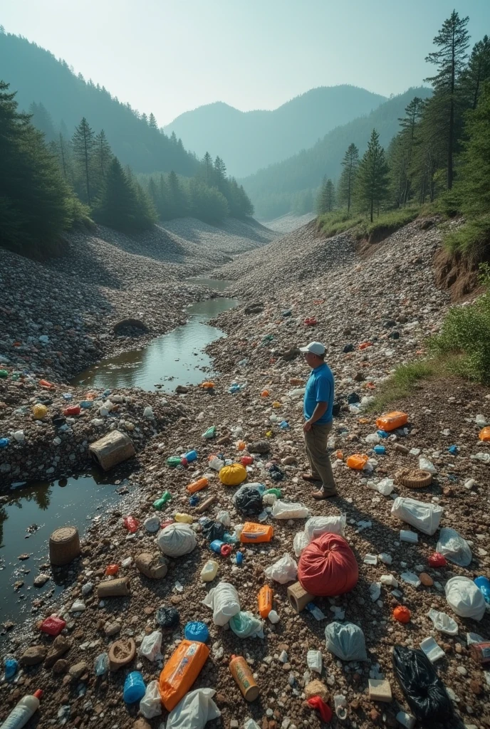 Photographs of areas affected by Chepen's garbage