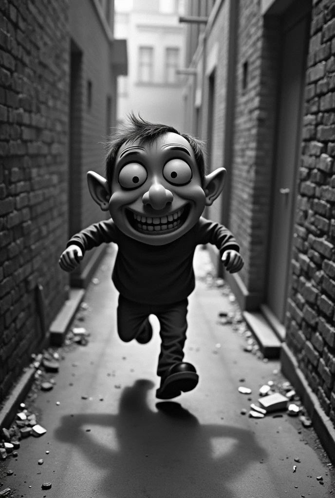 Cctv footage of cartoon suspect