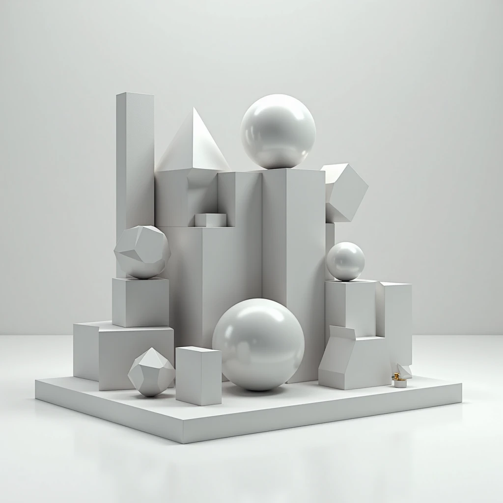 It focuses on the manipulation and organization of shapes and structures within three-dimensional space., Using geometric principles to achieve more effective understanding and management of design..