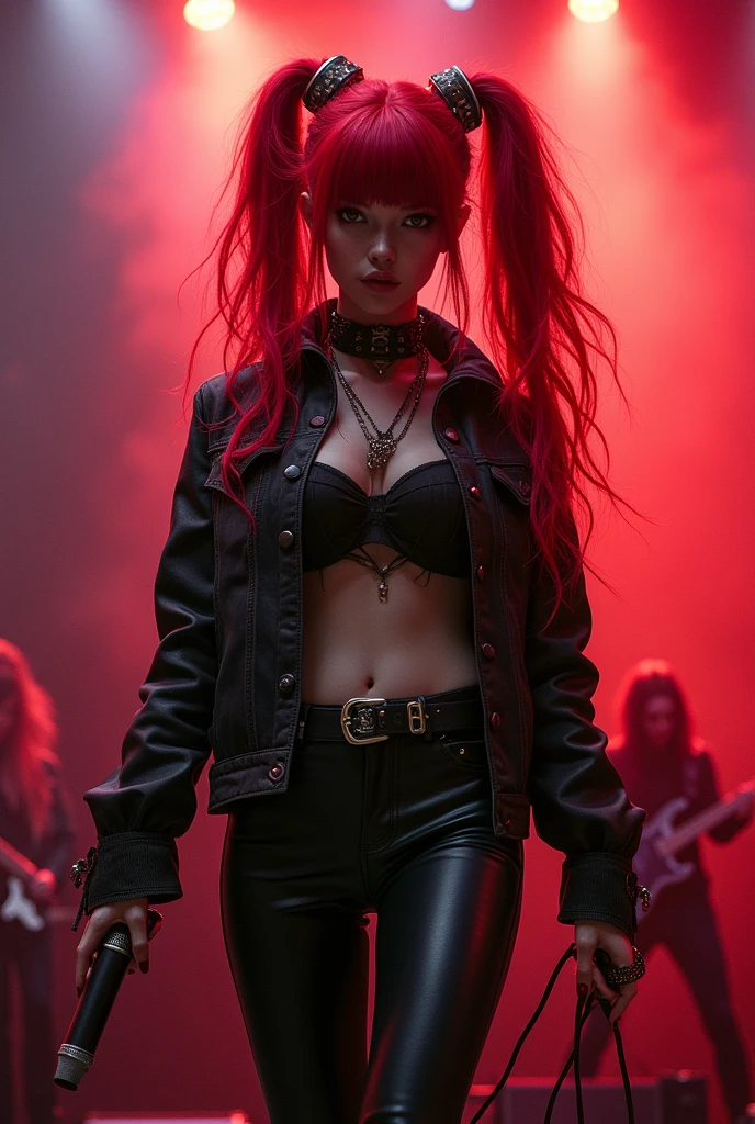 Aria Blaze as arya Band Russian rock band with pigtails