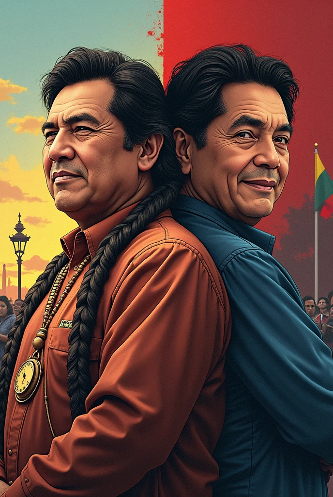 Other Leaders: Images of key political leaders in the creation of plurinational states, like Evo Morales (Bolivia) or Rafael Correa (ecuador).